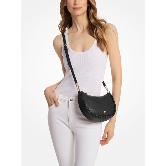 ⚡Michael Kors Women Gold-tone Hardware Imported Kyla Small Convertible Pouchette - Picture 3 of 3